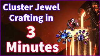 3 Minute Cluster Jewel Crafting Demo | Crafting Tips and Tricks | Path of Exile Crucible 3.21 PoE