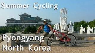 Summer Cycling in Pyongyang North Korea