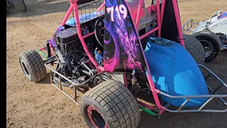 600cc Microsprint (Warm-ups) Shellhammers Dirt track 5/1/24