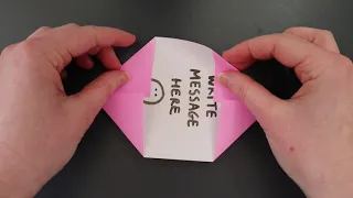 Valentine's Day Craft Idea: Origami Secret Message Envelope