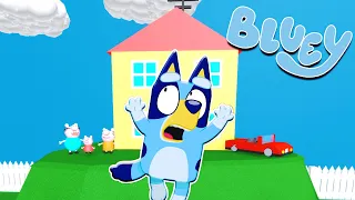 BLUEY ESCAPA de la CASA de PEPPAPIG MALVADA | Las Aventuras de BLUEY en ROBLOX!