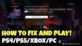 How To Play FNAF Security Breach Ruin DLC FREE RIGHT NOW *FIX* (PS4/PS5/XBOX/PC) *WORKING*