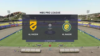 FIFA 22 | Al Hazem vs Al Nassr - Saudi Professional League Prediction | 23/06/2022 | Gameplay