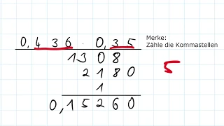 Rechnen mit Dezimalzahlen / Dezimalbrüchen - Multiplizieren | Mathe einfach erklärt