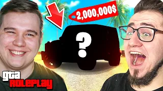 ПОДАРИЛ ОЛЕГУ COFFI МАШИНУ ЗА 2 000 000 В GTA 5 RP