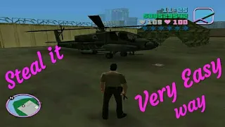 |How to steal the Military Helicopter{hunter}in Gta Vice city|Gaming Villa|