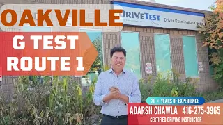 Oakville G Road Test Route 1 | Full G Test Route no. 1