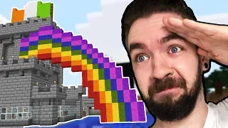 I Built A Rainbow With A POT OF GOLD In Minecraft - Part 23