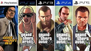 GRAND THEFT AUTO PlayStation Evolution from PS1 to  PS5