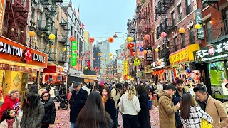 NYC LIVE Manhattan Chinatown Lunar New Year Celebration & Financial District (January 22, 2023)