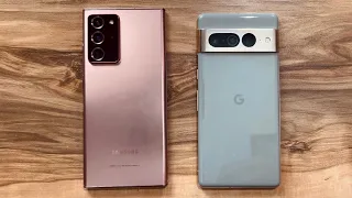 Google Pixel 7 Pro vs Samsung Galaxy Note 20 Ultra