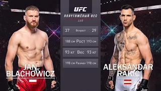 UFC Vegas 54: Блахович -  Ракич | Ян Блахович vs Александр Ракич  Jan Blachowicz vs Aleksandar Rakic