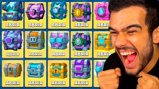 ABRI TODOS OS BAÚS DE TODAS AS ÉPOCAS DO CLASH ROYALE!!