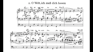 Brahms: "O Welt, ich muss dich lassen" op. 122 Nr. 11