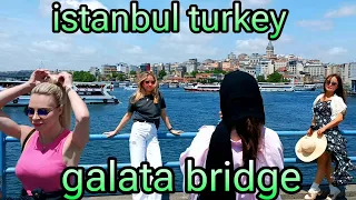 istanbul turkey explore galata bridge 4k60|fps.
