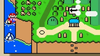 Secret Level in Super Mario World: All Yoshi Colors