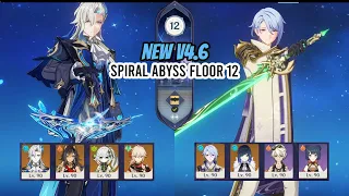 New v4.6 Spiral Abyss Floor 12 - C1 Neuvillette Vape and C0 Ayato Vape | Genshin Impact