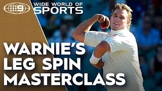 Shane Warne gives a Masterclass on leg spin bowling | Wide World of Sports