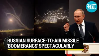 Russian missile loops back on itself & 'blows up own troops'; Watch dramatic battlefield footage