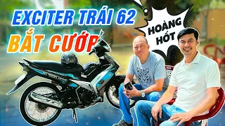 Tiết Cương hoảng hốt khi chạy xe Trái 62 để bắt cướp của Hiệp sĩ Minh Tiến