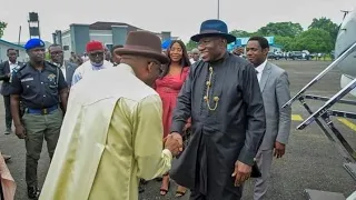 Gov Fubara Hosted Fmr President Goodluck Jonathan To Flagoff The Trans - Kalabari Road Project In PH