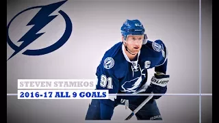 Steven Stamkos (#91) ● ALL 9 Goals 2016-17 Season (HD)