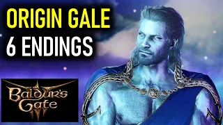 Gale Origin All 6 Endings | Baldur's Gate 3 (BG3)