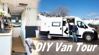 DIY Camper Van With Wine CELLAR - Full Van Tour