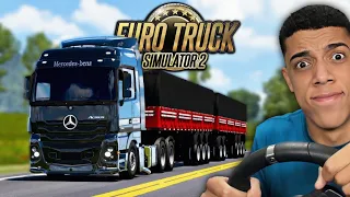 COMBOIO DE BITREM SAINDO DA FAZENDA COM 33 TONELADAS - EURO TRUCK SIMULATOR 2 + G920