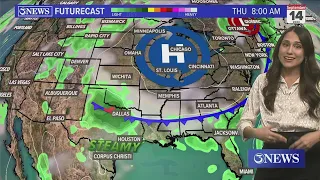 Weak cold front to bring rain chances later this week