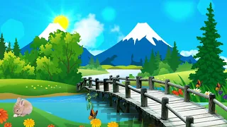 background animasi bergerak pemandangan alam | nature background no copyright