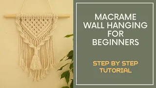 EASY DIY Macrame Wall Hanging Beginner Tutorial 마크라메 벽장식 벽걸이 월행잉 초보자 🐛