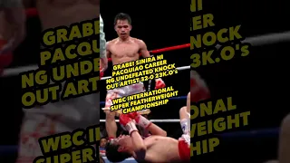 Grabe! Manny Pacquiao sinira Career ng UNDEFEATED KNOCK OUT ARTIST | PACQUIAO VS  SOLIS HIGHLIGHTS