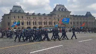 Парад Москва Красная площадь день ВДВ 2 августа 2023 г военно-патриотический клуб "Разведчик"