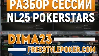 PokerStars NL25 анализ сессии победителя конкурса | Покер VOD