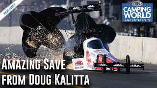 Amazing save from Doug Kalitta during wild ride