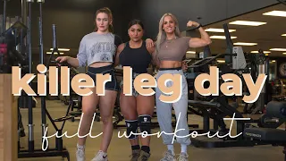 KILLER Leg Day w/ Savannah Joy + FULL Leg Workout
