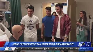 Jonas Brothers surprise teen who missed concert due to chemotherapy treatment