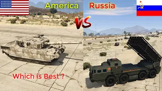 Russian Tank vs American Tank in GTA 5 - Chernobog vs Tank Rhino | Which is Best?