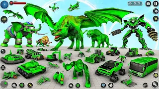 Multi Animals Robot Car Dragon Transform Game - Android GamePaly