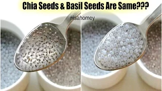 Chia Seeds & Basil Seeds (Sabja) Are The Same? - Quick Weight Loss With Chia Seeds - Health Benefits