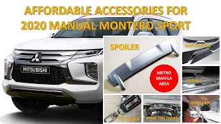 Affordable Accessories for 2020 Montero Sport GLX 2.4 4x2 MT Sterling Silver Metallic in Manila