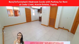 [Rented] DMCI 2BR Condo (H517) Cedar Crest, Acacia Estates Taguig