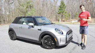 2023 Mini Cooper Convertible: POV Start Up, Test Drive, Walkaround and Review