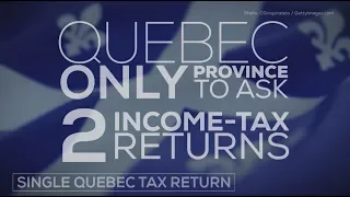 How did Quebec end up with a two tax form system?