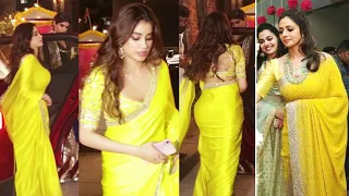 Janhvi Kapoor Drapes Mom Sridevi's Yellow Saree To Celebrate Diwali 2020 With Sister Khushi Kapoor