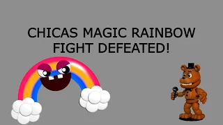 Chica's Magic Rainbow Fight FNAF World Defeated No Commentary (1080p 60FPS)