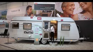 Luxushotel auf Rädern: Tabbert Da Vinci 560 HTD 2021 Heckbad: Das Raumwunder. Caravan Salon 2020