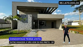 R$ 1.670.000,00 | Casa Nova em Condomínio a Venda | Residencial Terra Vista São José do Rio Preto SP