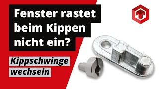 Fenster rastet beim Kippen nicht ein | SIEGENIA SCHWINGE WECHSELN | Fenster Ersatzteil #ToniTec